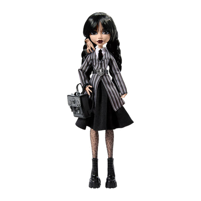 Monster High Wednesday Doll and Accessories, Wednesday Addams Collectible in Nevermore Academy Uniform with Thing and Backpack, Doll Stand 🍁 All In One Marketplace Canada