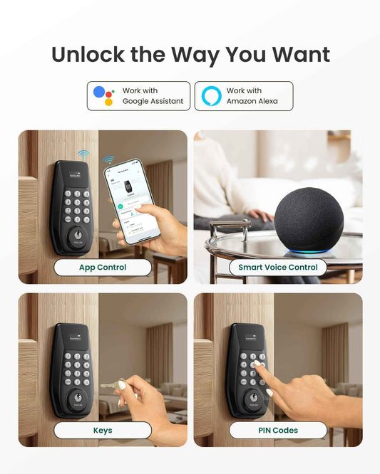 DESLOC C100 Plus Smart Keyless Entry Door Lock with Built-in WiFi 🍁 All In One Marketplace Canada