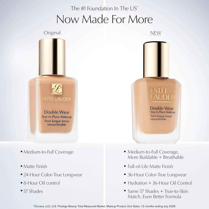 Estée Lauder Double Wear Stay-in-Place 24-Hour Long-Wear Matte Foundation, 30 ml, 1N2 Ecru 🍁 All In One Marketplace Canada