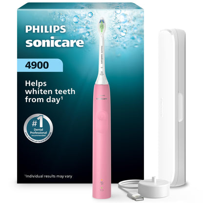 Philips Sonicare 4900 Rechargeable Electric Toothbrush, 1 Brush Head, Pink 🍁 All In One Marketplace Canada