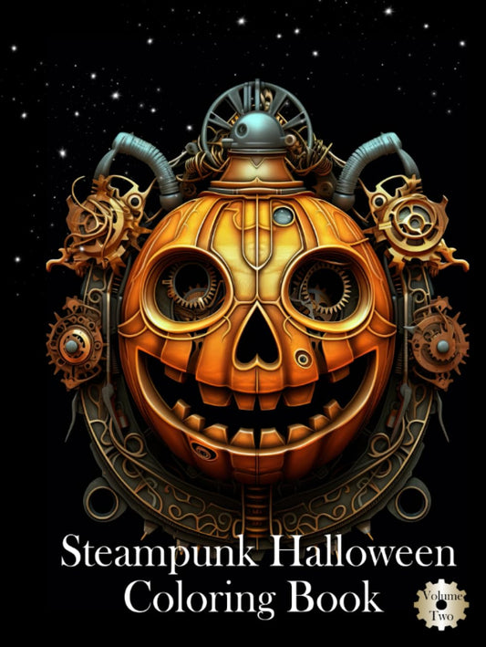 Steampunk Halloween Volume 2: Coloring Book for Adults