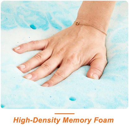 Sweetcrispy 3 Inch Twin XL Memory Foam Mattress Topper, Blue 🍁 All In One Marketplace Canada