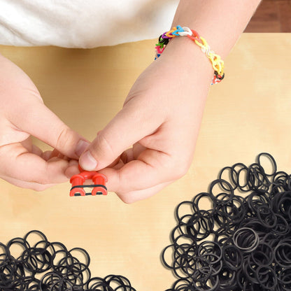 Mini Rubber Bands, 1000 Pcs Small Hair Elastics, Elastic Hair Ties for Making Hairstyle, Black 🍁 All In One Marketplace Canada