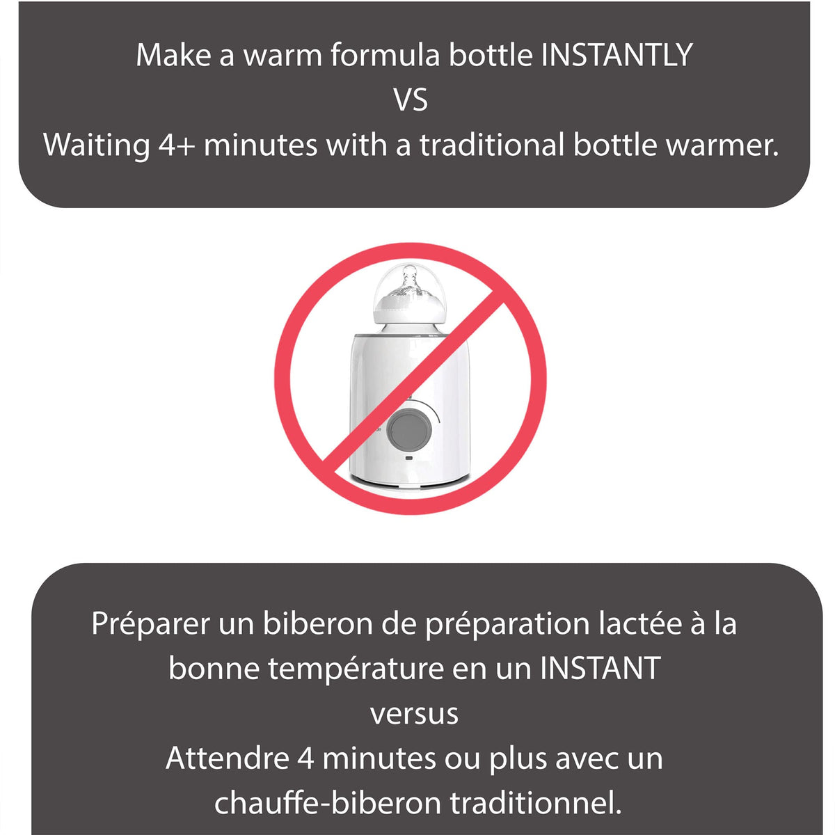 Baby Brezza Instant Warmer - Instantly Dispense Warm Water at Perfect Baby Bottle Temperature - Traditional Baby Bottle Warmer Replacement - Fast Baby Formula Bottles 24/7-3 Temperatures 🍁 All In One Marketplace Canada