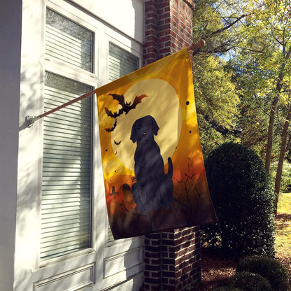 Caroline's Treasures BB4323CHF Halloween Black Labrador Flag Canvas House Size, Large, Multicolor
