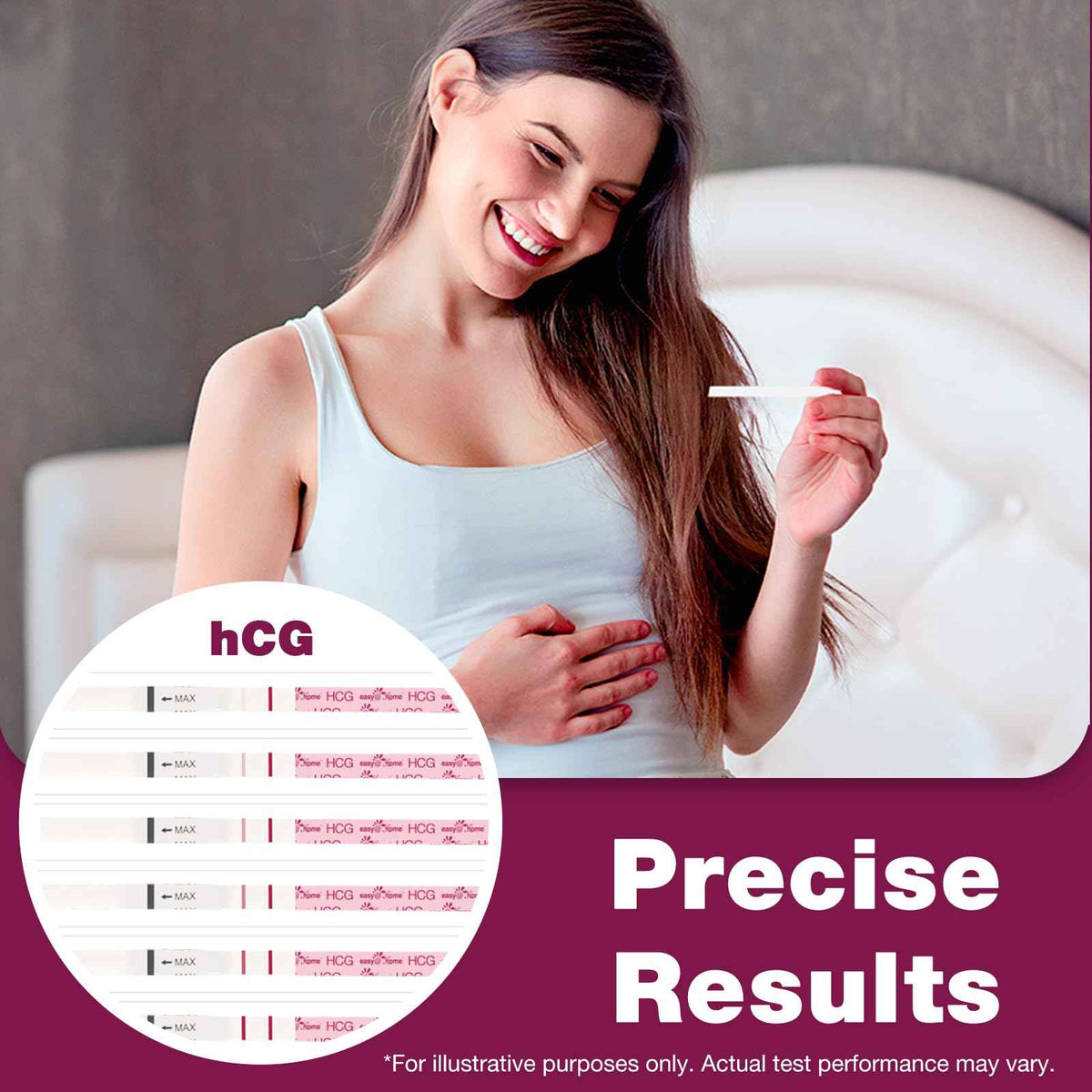 Easy@Home Pregnancy Tests 40 Pack: Easy to Use & Early Detection at Home Pregnancy Strips - Fertility Tests 🍁 All In One Marketplace Canada