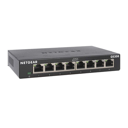 NETGEAR 8-Port Gigabit Ethernet Unmanaged Switch (GS308) Home Network Hub, Office Ethernet Splitter, Plug-and-Play, Desktop or Wall Mount, Black 🍁 All In One Marketplace Canada