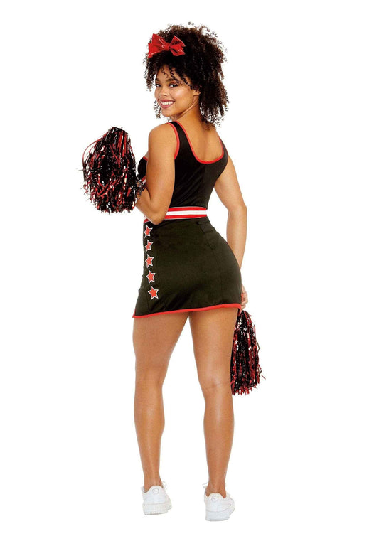 Dreamgirl Adult Cheerleader Costume, Womens Cheer Team USA Halloween Costume X-Large