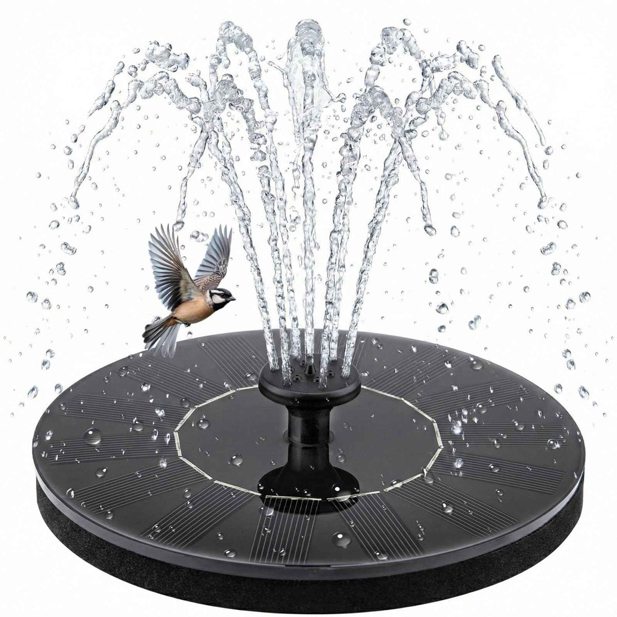 Yeomi Solar Fountain, Floating Solar Water Pump for Bird Bath, Outdoor Water Fountain No Battery or Electricity Needed, Easy to Use for Garden, Pond, Patio 🍁 All In One Marketplace Canada