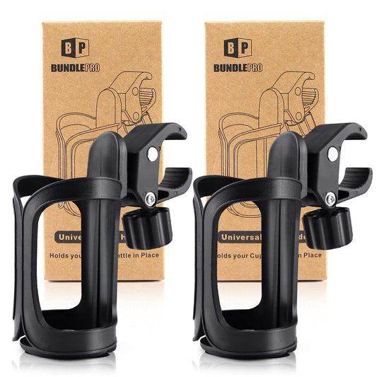 Pack of 2 Stroller Drink Holders, Universal Cup Holder for Bikes, Trolleys or Walkers 🍁 All In One Marketplace Canada