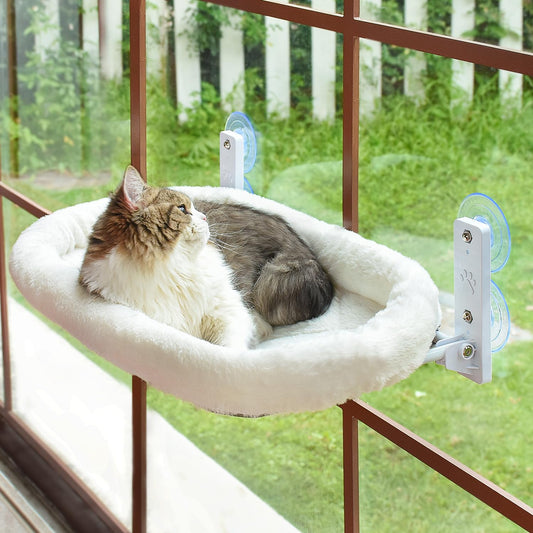 AMOSIJOY Cordless Cat Window Perch, Cat Hammock for Window with 4 Strong Suction Cups, Solid Metal Frame and Soft Cover, Foldable Cat Beds for Indoor Cats… 🍁 All In One Marketplace Canada