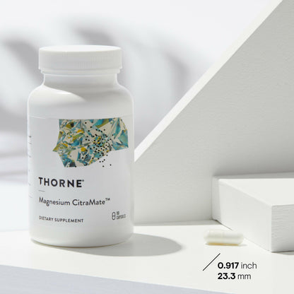 Thorne Magnesium Citramate - Magnesium with Citrate-Malate to Support Energy Production, Heart and Lung Function, and Metabolism of Sugar and Carbs - 90 Capsules - 90 Servings 🍁 All In One Marketplace Canada