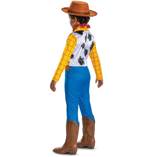 Disney Toy Story Deluxe Woody Costume, Official Boys Halloween Dress Up Outfit, Size (7-8)