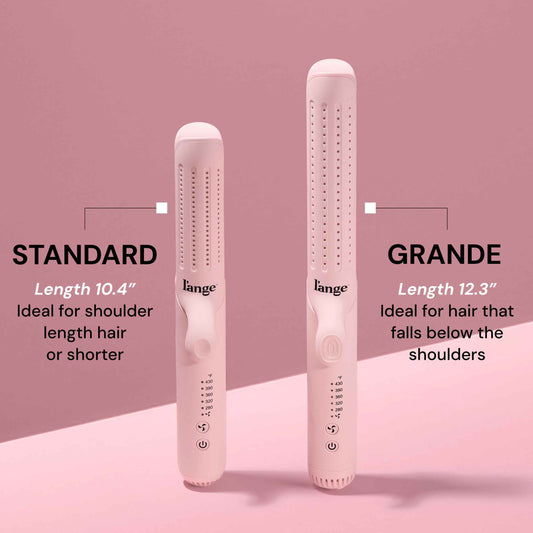 L'ANGE HAIR Le Duo Grande 360° Airflow Styler | 2-in-1 Curling Wand & Titanium Flat Iron Hair Straightener | Professional Hair Curler with Cooling Air Vents to Lock in Style | Adjustable Temp 🍁 All In One Marketplace Canada