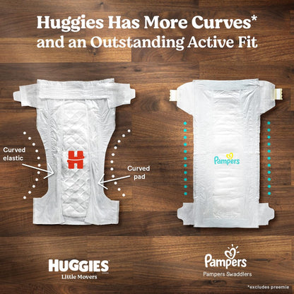 Disposable Baby Diapers Size 4 - Huggies Little Movers, 120ct, Mega Colossal Pack 🍁 All In One Marketplace Canada