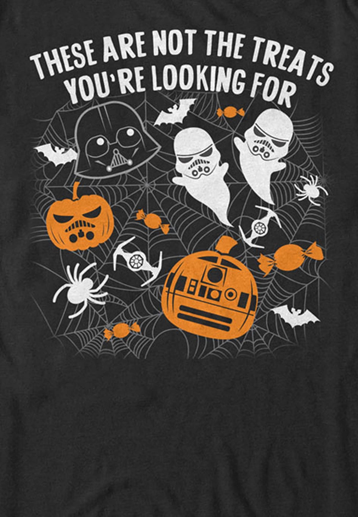 STAR WARS Licensed Halloween Not The Treats Men's Tee, Black, 4X-Large