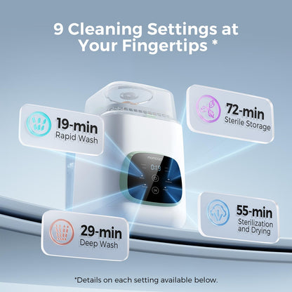 Momcozy KleanPal Pro Baby Bottle Washer, Sterilizer & Dryer - All-in-One Cleaning Machine for Bottles, Pump Parts & Baby Essentials - Time-Saving & Effortless Care 🍁 All In One Marketplace Canada