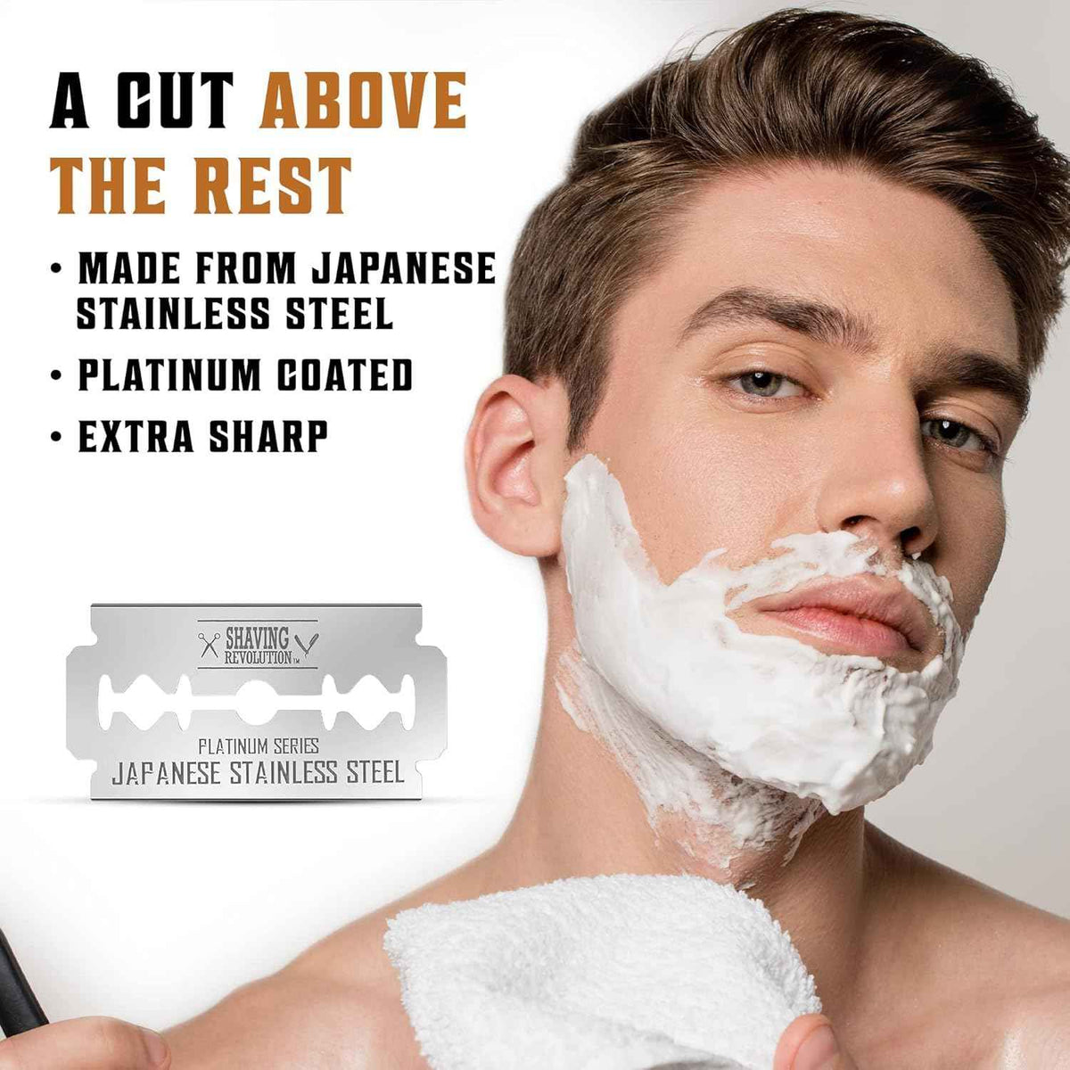 Viking Revolution 50x Safety Razor Blades Men - Platinum Japanese Stainless Steel Double Edge Razor Blade For A Smooth, Precise And Clean Shave - Razor Blades Double Edge - Safety Razor Blade 🍁 All In One Marketplace Canada