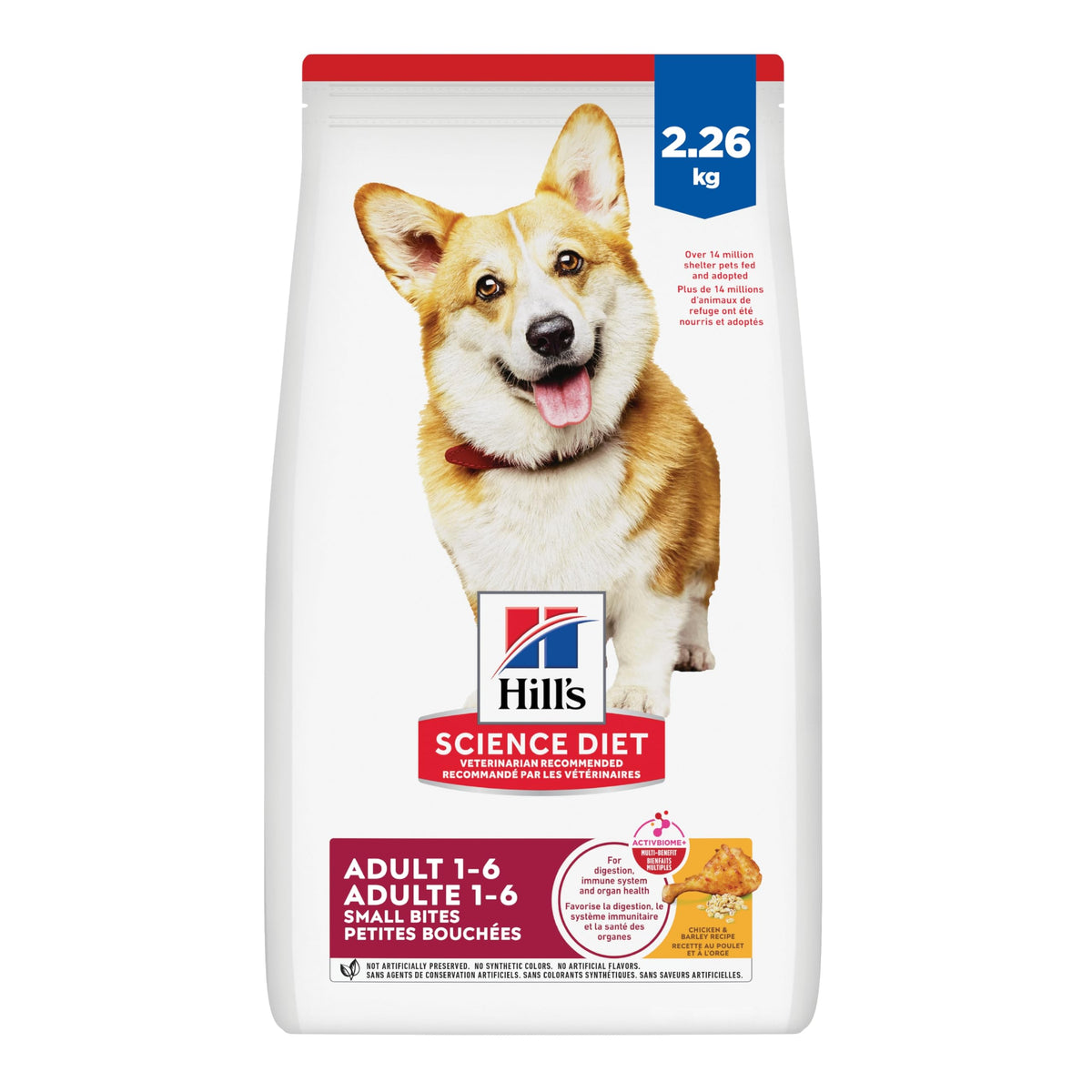 Hill's Science Diet Adult Small Bites Chicken & Barley Recipe Dry Dog Food 2.26 kg Bag 🍁 All In One Marketplace Canada
