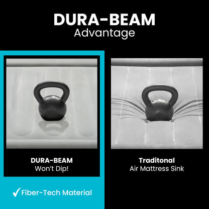 INTEX 64761E Dura-Beam Standard Downy Air Mattress: Fiber-Tech – Twin Size – Built-in Foot Pump – 10in Bed Height – 300lb Weight Capacity 🍁 All In One Marketplace Canada