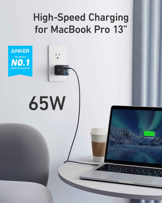 Anker USB C Charger Block(Nano II 65W), iPhone Charger 3-Port Fast Foldable, Wall Charger for iPhone 17/16/16 Pro, MacBook Pro/Air, iPad Pro, Galaxy S20, Dell XPS 13, Note 20/10+, Steam Deck, and More 🍁 All In One Marketplace Canada