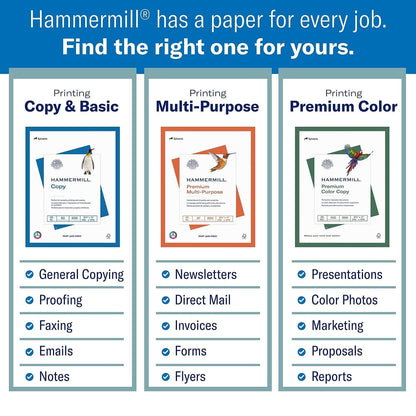 Hammermill Printer Paper, Laser Print Copy Paper, 32lb, 8.5 x 11, Letter, 98 Bright - 1 Pack / 500 Sheets (104646R) 🍁 All In One Marketplace Canada