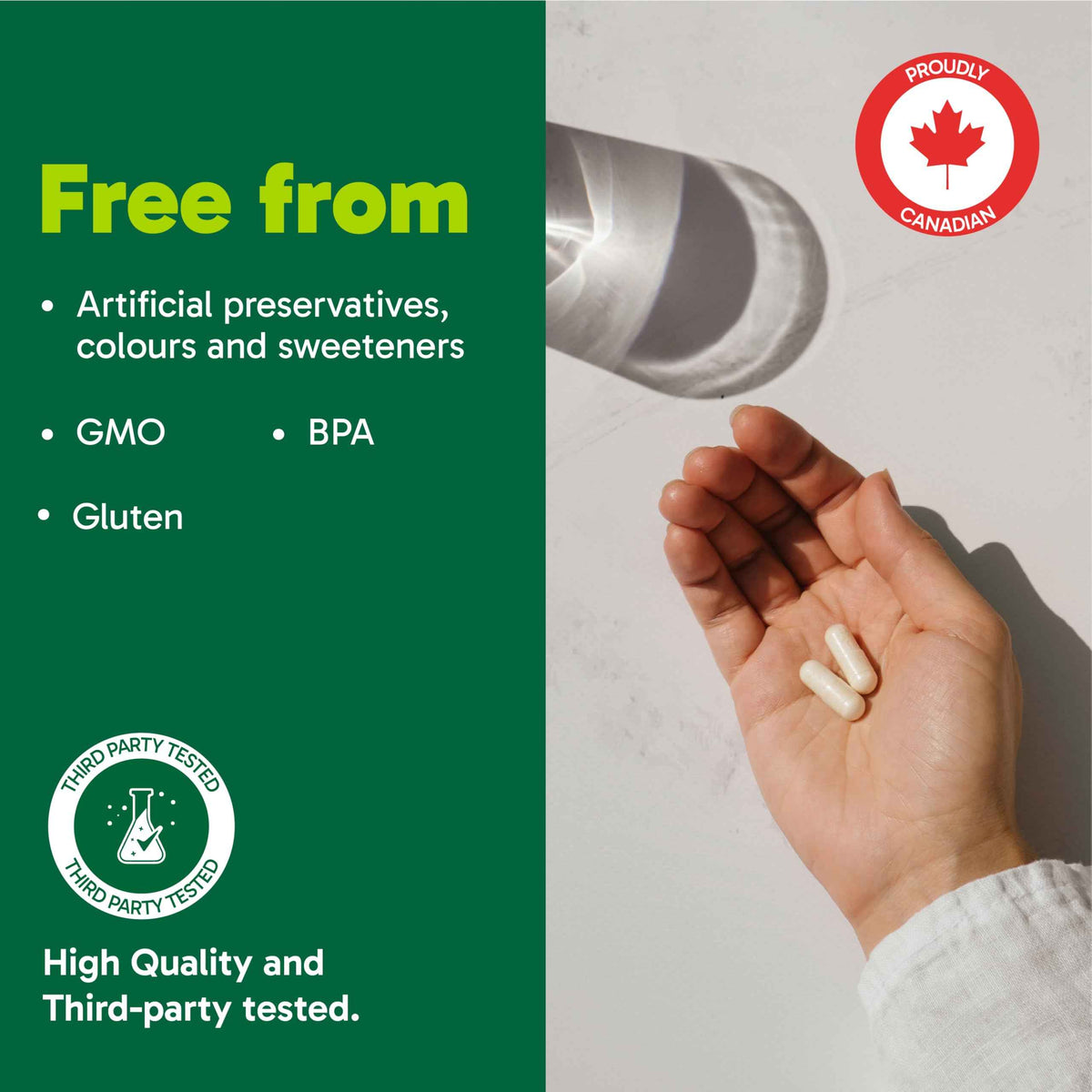 Organika Canadian-Made Mind Calm- with Magnesium Bisglycinate, L-Theanine, GABA, Inositol- Promotes Relaxation and Calm without Drowsiness- 120vcaps 🍁 All In One Marketplace Canada