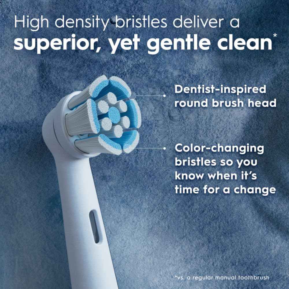 Oral-B iO Genuine Replacement Brush Heads, White, 4ct Ultimate Clean + 1ct Gentle Care, 15 Month Supply, Compatible Exclusively with Oral-B iO Electric Toothbrushes, Not Compatible with any Other Series Including: Pro, Vitality, Smart, or Genius
