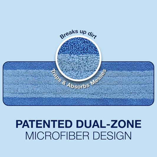 Bona Mop Microfiber Cleaning Pad for Hardwood & Hard Surface Floors - Value 3-Pack - For Use With Bona Mops - Dual Zone Cleaning 🍁 All In One Marketplace Canada