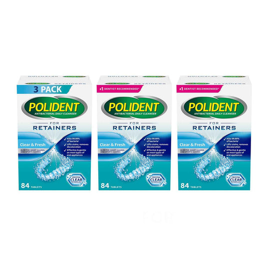 Polident Retainer Cleanser, 3-pack x 84 tabs (252 tabs) 🍁 All In One Marketplace Canada