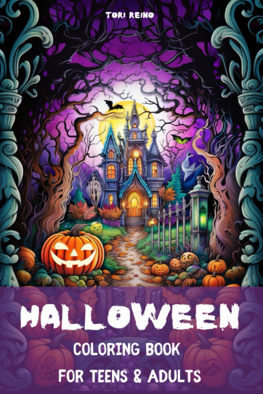 A Halloween Coloring Book: For Teens & Adults