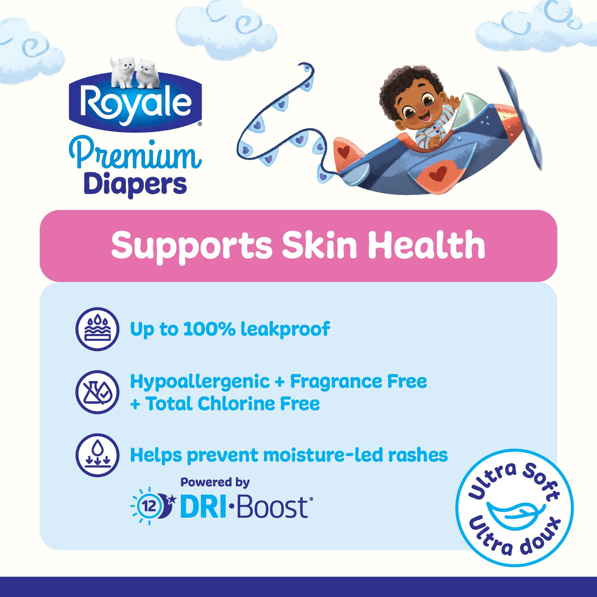 Royale Premium Diapers, Size 7 (41+ lb), 102 Count, Disposable Baby Diapers (Packaging may vary) 🍁 All In One Marketplace Canada