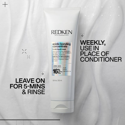 Redken Acidic Bonding Concentrate 5-Min Liquid Mask, Fast-Acting Hair Mask For Hair Damage, Hair Bonding Treatment For Deep Repair And Hydration, 250ml 🍁 All In One Marketplace Canada