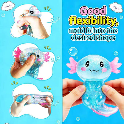2Pcs Axolotl Squishy, Axolotls Design Squeeze Stress Ball, Axolotls Balls Sensory Stress for Party Favors Birthday Gift 🍁 All In One Marketplace Canada