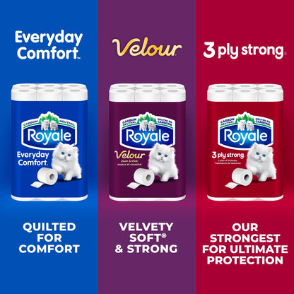 Royale Velour Toilet Paper, 48 Equal 96 Rolls, 142 Bathroom Tissues per roll 🍁 All In One Marketplace Canada