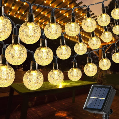 Toodour Solar String Lights Outdoor, 56ft 100 LED Globe String Lights, Waterproof Crystall Ball Lights Solar Patio Lights with 8 Modes for Garden Lawn Gazebo Yard, Outdoor Decorations - Warm White 🍁 All In One Marketplace Canada