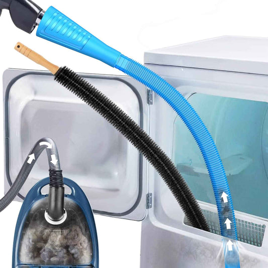Sealegend 2 Pieces Dryer Vent Cleaning Kit, Flexible Lint Vacuum Hose Attachment and Lint Brush Lint Remover Power Washer, Blue 🍁 All In One Marketplace Canada