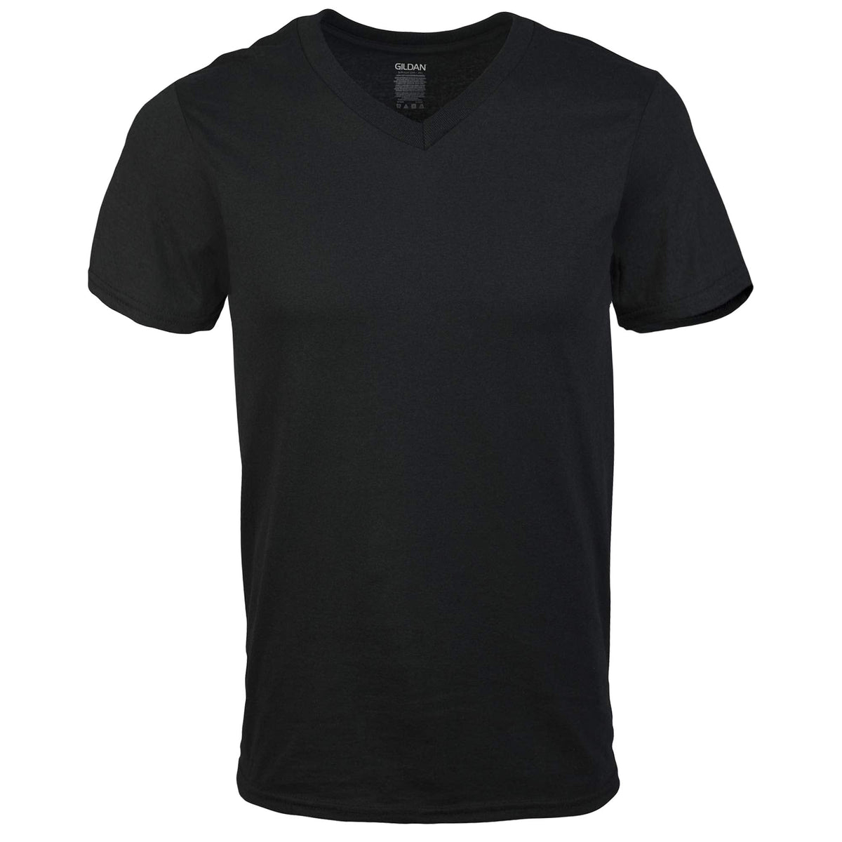 Gildan Men's V-Neck T-Shirts, Multipack, Style G1103, Black/Sport Grey/Charcoal/Military Green (5-Pack), Large 🍁 All In One Marketplace Canada
