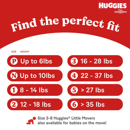 Huggies Size 3 Diapers, Little Snugglers Baby Diapers, Size 3 (16-28 lbs), 168 Count (6 Packs of 28), Packaging May Vary 🍁 All In One Marketplace Canada