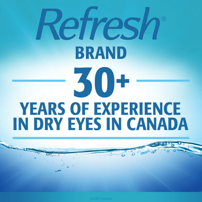 Refresh Advanced Omega-3 Lubricant Eye Drops – Preservative-Free, Natural Omega-3 Oil for Long-Lasting Dry Eye Relief – 30 Single-Use Containers (0.4ml Each) - Total 12 mL 🍁 All In One Marketplace Canada