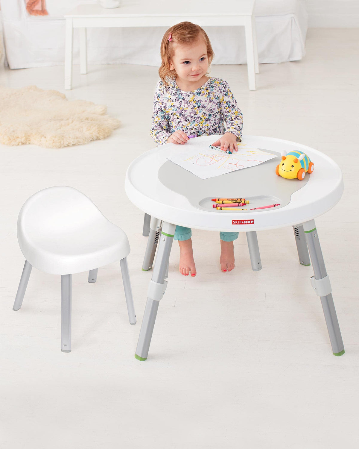 Skip Hop Toddler's Activity Chairs, Set of 2, Metal, White 🍁 All In One Marketplace Canada