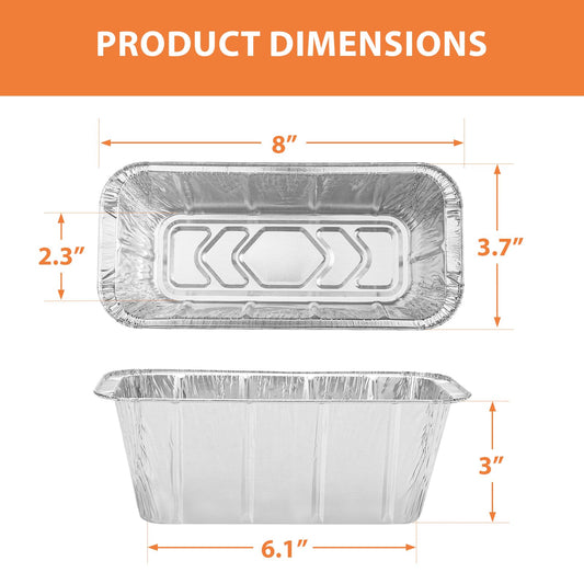 Rushare 40 Pack Drip Pan Liners for Blackstone 17"/22"/30"/28"/36" Griddle, Grease Cup Liners for Blackstone 5017, Disposable Aluminum Foil Drip Pan Liner, 8 x 3.7 Inch 🍁 All In One Marketplace Canada