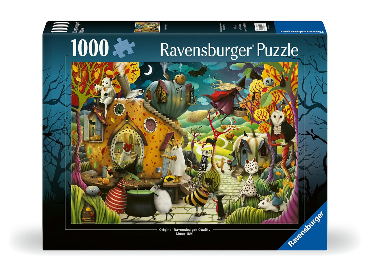 Ravensburger Happy Halloween 1000 Piece Jigsaw Puzzle for Adults - 12000402 - Handcrafted Tooling, Made in Germany, Every Piece Fits Together Perfectly