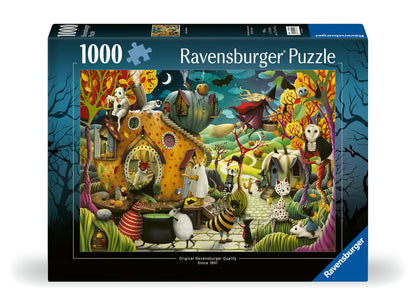 Ravensburger Happy Halloween 1000 Piece Jigsaw Puzzle for Adults - 12000402 - Handcrafted Tooling, Made in Germany, Every Piece Fits Together Perfectly