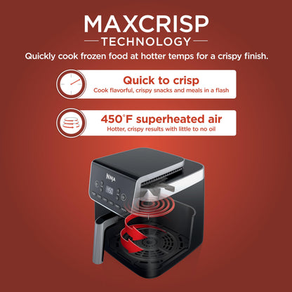 Ninja Air Fryer Pro XL 6-in-1 with 6.5 QT Capacity, Max Crisp, Air Fry, Air Roast, Bake, Reheat, Dehydrate, Max Crisp Technology with 450F, Nonstick Basket & Crisper Plate, AF181C (Canadian Version) 🍁 All In One Marketplace Canada