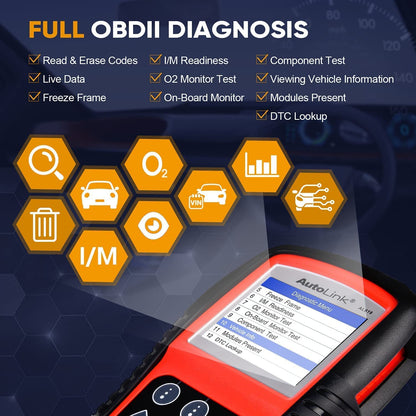 Autel AutoLink AL619 OBD2 Scanner, 2026 Newer ABS SRS Diagnostic Code Reader with10 OBDII Test Modes, Turn Off Check Engine Light, DTC Lookup, Live Data, Updated of MS319/ AL519/ ML519/ ML619 🍁 All In One Marketplace Canada