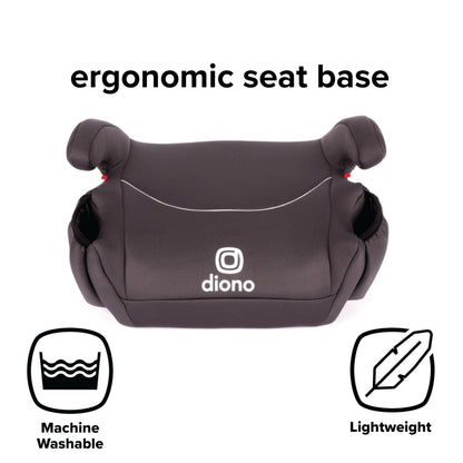 Diono Solana 2022, No Latch, Pack of 2 Backless Booster Car Seats, Lightweight, Machine Washable Covers, Cup Holders, Black Charcoal 🍁 All In One Marketplace Canada