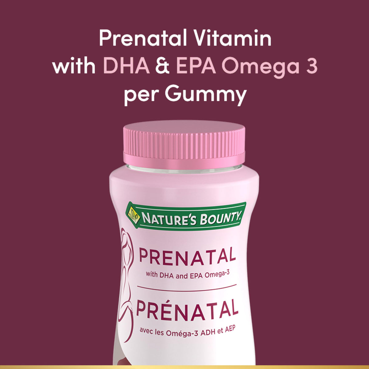 NATURE'S BOUNTY Prenatal With DHA & EPA Omega-3, Helps Reduce Risk Of Neural Tube Defects, 270 g 🍁 All In One Marketplace Canada