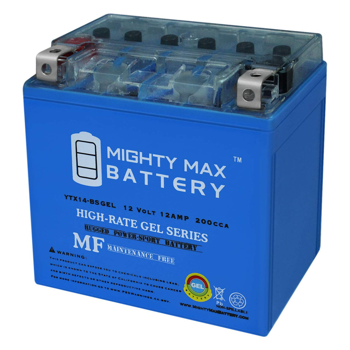 Mighty Max Battery YTX14-BS Gel - 12V 12AH 200 CCA - Battery Brand Product 🍁 All In One Marketplace Canada