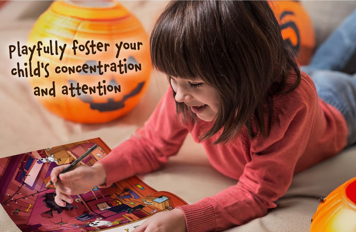 I Spy Halloween 2-in-1: Spot Friendly Monsters & Explore the Spooky Mansion! A Big Search and Find Book for Toddlers
